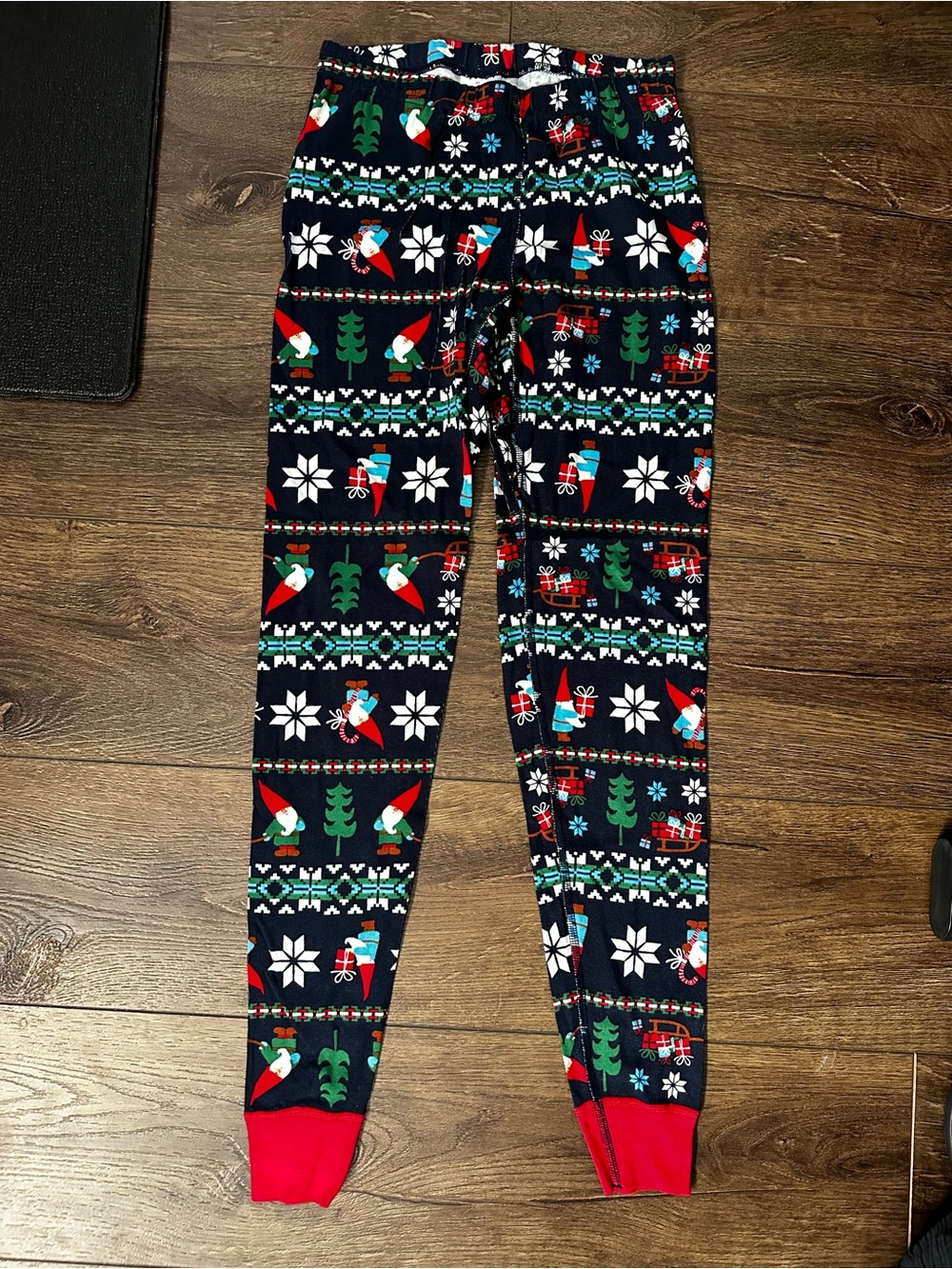 Hanna Andersson Adult Unisex Long John Pajama Bottoms Size XS Gnome Print